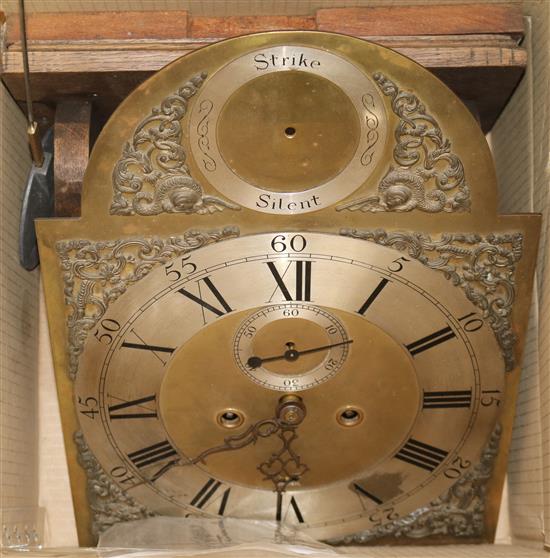 A longcase dial and movement